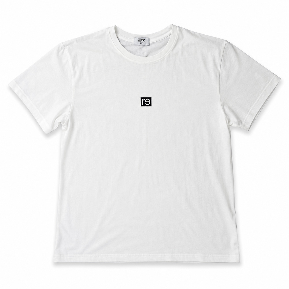reinc White Organic Cotton Logo Graphic T-Shirt Size Small